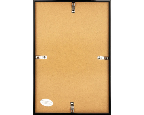 Achterkant van een fotolijst met ophangsysteem