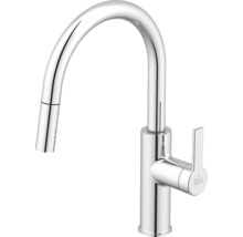 Keukenkraan met hoge uitloop en uittrekbare handdouche