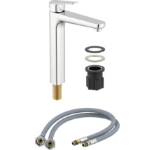 Wastafelkraan met montageaccessoires en aansluitslangen
