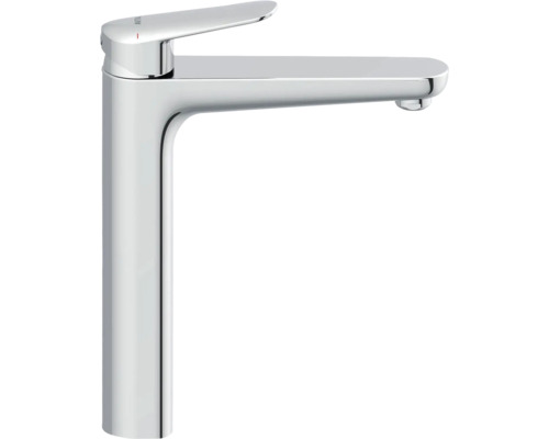 Eengreepsmengkraan voor wastafel, van metaal