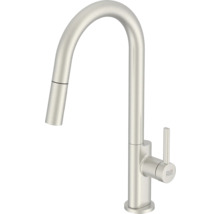 Keukenkraan met hoge uitloop en uittrekbare sproeikop