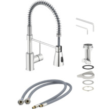 Keukenkraan met sproeislang en accessoires