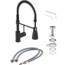 Keukenkraan met spiraalveer en toebehoren