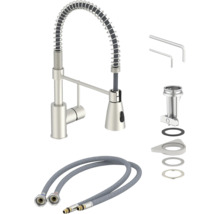 Keukenkraan met sproeierfunctie en accessoires