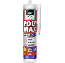 Bison Poly Max Express montagelijm, transparant, in koker
