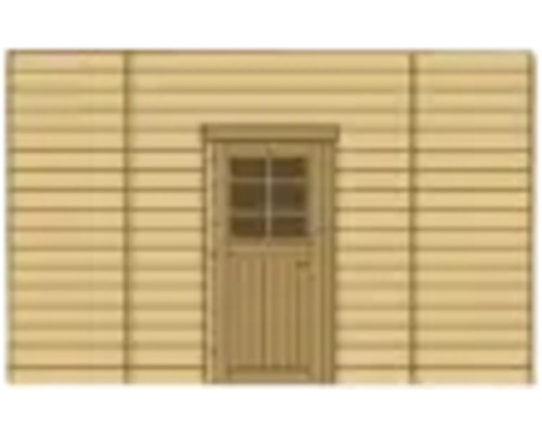 Houten tuinhuis met deur
