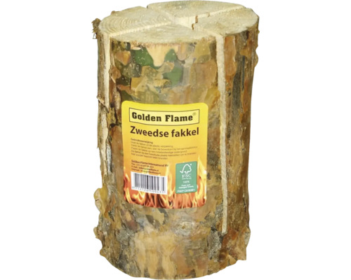 Zweedse fakkel van hout met FSC keurmerk