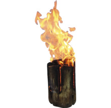 Brandend Zweeds vuur van hout