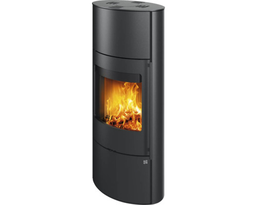 NORDENGER Houtkachel Folldal staal 6,3 kW Houtkachel met brandend hout