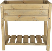 Houten plantentafel met opbergruimte