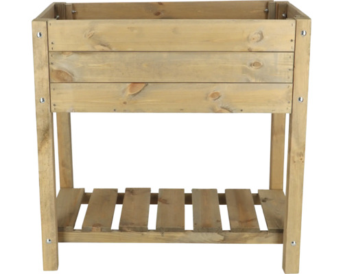 Houten plantentafel met opbergruimte