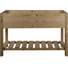 Houten plantenbak met opbergruimte