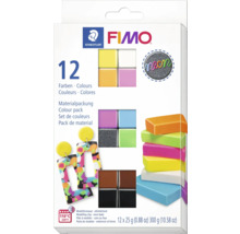 Fimo modelleerklei, verpakking met twaalf kleuren