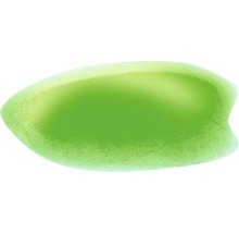 Groene ovale vorm
