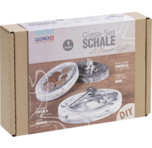 Gietset voor schalen met marmerlook in kartonnen verpakking