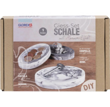 Gietset schaal met marmerlook in verpakking