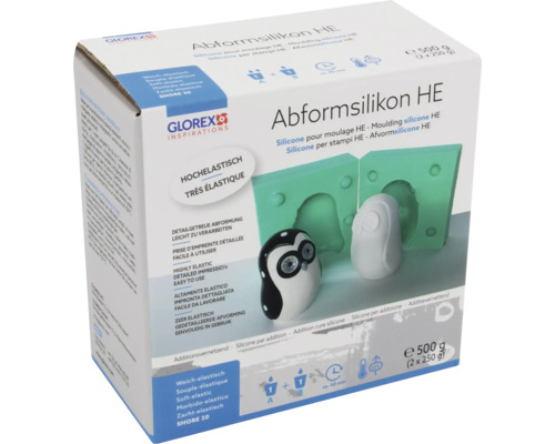 Glorex Afvormsiliconen HE set voor het maken van siliconen mallen