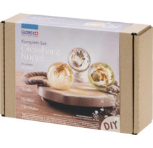 Giet hars Kugel complete set in een kartonnen verpakking.