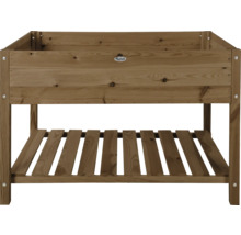 Houten plantenbak met opbergruimte