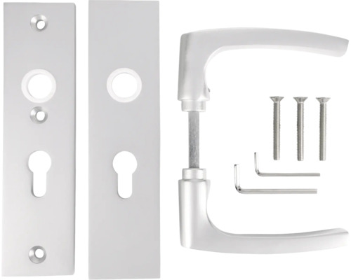 Deurklink set met schroeven en bevestigingsmateriaal