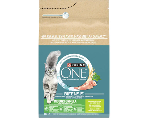 PURINA ONE Kattenvoer Indoor kalkoen 3 kg Purina One Indoor Formula kattenvoer voor binnenkatten, 3 kg