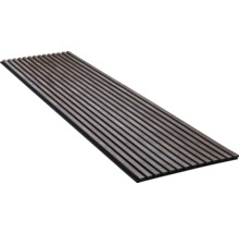Houten paneel met smalle houten latten
