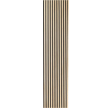 Akoestisch paneel met houten lamellen voor geluidsabsorptie