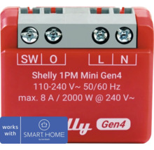 Shelly 1PM Mini Gen4 vermogensmeter voor slimme bediening