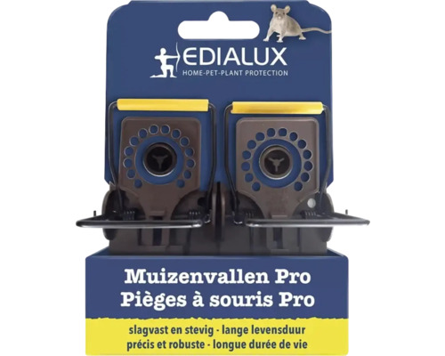 Edialux Pro muizenvallen in duoverpakking