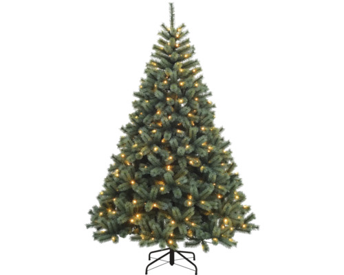Versierde kunstkerstboom met standaard