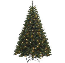 Versierde kunstkerstboom op standaard