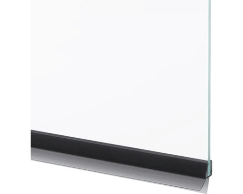 Doucheafdichting met zwart profiel