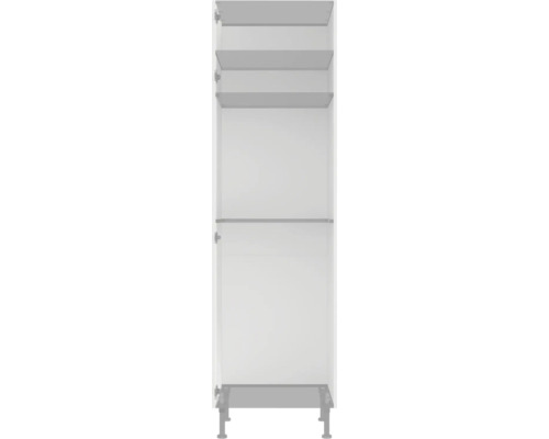 Keukenkast met planken en poten