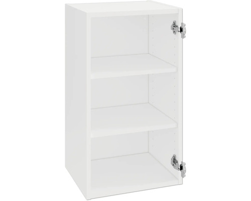 Witte hangende keukenkast met drie planken