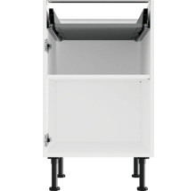 Keukenkast met uittrekelement en zwarte poten