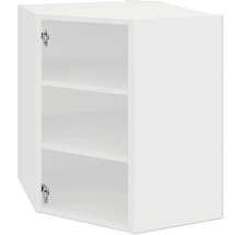 Open wandkast met planken