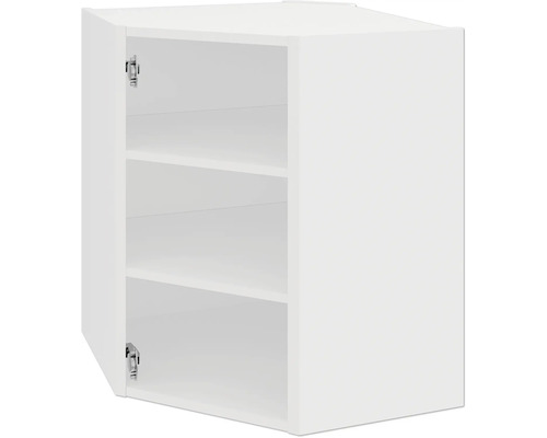 Open wandkast met planken