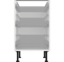 Witte keukenkast met drie laden