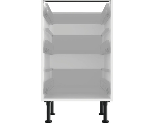 Witte keukenkast met drie laden