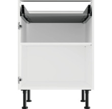 Witte keukenkast met uittrekbaar systeem en poten