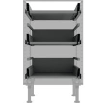 Uittreksysteem voor lades in keukenkast