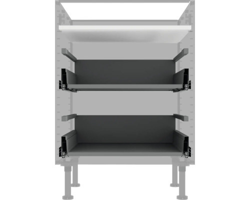 Kast met twee opberglades