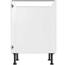 Witte wastafelonderkast met zwarte poten