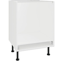 Witte keukenkast met zwarte poten