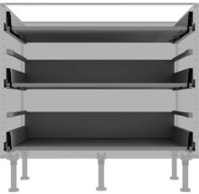 Keukenkast met drie laden