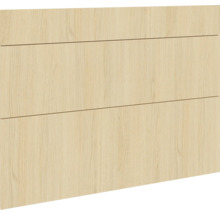 Kastfront met drie lades in houtlook