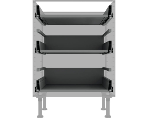 Kastinterieur met drie laden