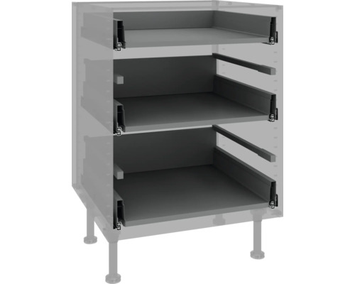 Keukenkast met drie uittrekelementen