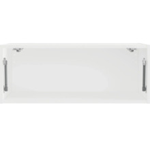 Binnenaanzicht van een witte hangkast met gasdrukdempers