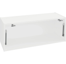 Witte hangkast zonder deur met gasveer